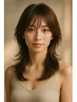 ノラキチジョウジ(NORA KICHIJOJI)&nbsp;ハイレイヤーカットウルフカットウルフパーマ外国人風パーマ