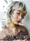 〈m41〉大人ショートハイライト髪質改善キッズカット前髪30.40代