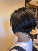 くびれヘア/丸みショート/ハイライトカラー/辻堂