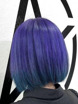 アルケム 学芸大学(AlChem) 【Hana指名】紫と水色に色落ちするエンドカラー[ハイトーン]