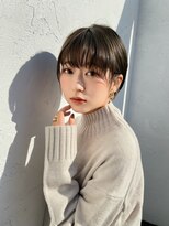 ロンドロゼ 池袋(Lond rose)&nbsp;♪グランマッシュ/オリーブグレー/ショート/ヘイリーボブ/前髪6