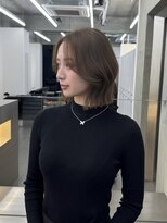 ブラン(Blanc Aoyama)&nbsp;ボブ/顔まわりカット/ブリーチなし/外ハネくびれヘア/2wayバング