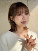 外ハネボブラインボブ切りっぱなしボブヘイリーボブ大人ボブ
