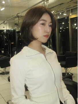 アクアオモテサンドウ(ACQUA omotesando) ◯ボブレイヤー/オリーブベージュ/ブリーチなしダブルカラー