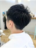 メンズショート/フェザーカット爽やかビジネスフェード/本厚木