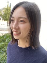 ヘアーズ ロッソ テラス(hair's ROSSO TERRACE)&nbsp;ライン感が可愛い切りっぱなしボブ