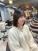 ザ シーワークス ときわ台店(THE Cworks)&nbsp;ボブ/シースルーパング/ナチュラル/ピンクブラウン