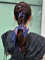 バイオレットジェム(Violet`jem)&nbsp;お呼ばれヘアアレンジ/スカーフアレンジ/ゆるふわアレンジKA-149