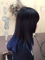 ヘアーデザイン ランプ(Hair design Lump) グラデーションカラー×ブルー