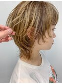 short (マッシュウルフ、ベージュブロンド、ミルクティ)