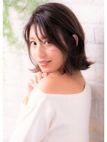 ソア 武蔵小杉(SOAR) 前髪大人かわいいココアブラウンレッドゆるふわフリンジウェーブ