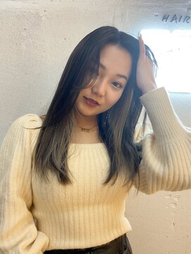 ヘアーワークス ヘルム 渋谷店(HAIR WORKS HELM) [HELM渋谷］ふんわりカールヘルシースタイルショコラアッシュ64