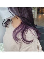 ヘアスタジオ アルス 御池店(hair Studio A.R.S) インナーカラーラベンダー #くすみブルー