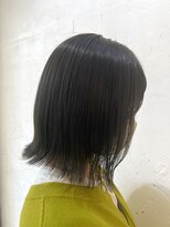 センスヘア(SENSE Hair) オリーブグレージュカラーの切りっぱなしボブ☆