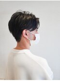 センター分けマッシュ