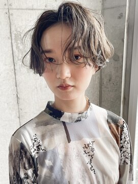 エルランカ(L.lanka) ハンサムショート/ニュアンスパーマ/ベージュカラー/マッシュ