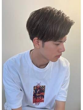 ココテラス(coco terrace) アップバングヘア/メンズハイライト/マッシュ/アッシュ