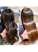 【髪質改善縮毛矯正+treatment税込¥16500】髪質改善縮毛矯正