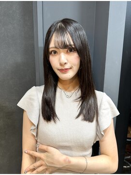 レスピア 銀座(Respia) 透明感暗髪グレージュカラー【銀座/有楽町】30代40代50代