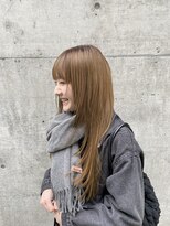 ヒカリス 東三国(HIKARIS) 笑顔溢れる顔まわりレイヤーブラウンベージュロング