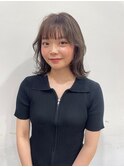 透明感グレージュ×顔まわりカット　吉祥寺桜