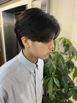 前下がりセンターパート