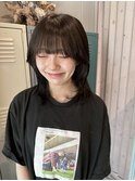 くびれヘア×ダークアッシュ