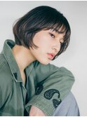 前上がりラウンドマッシュボブ/ボブショート/タンバルモリ