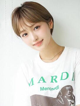 アグ ヘアー アソル  都城東町店(Agu hair athol) 《Agu hair》スッキリまとまる段なしフェミショート