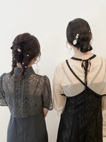 アヴェイル ヒロオ(a'vail Hiroo) お友達と結婚式お呼ばれヘアセット