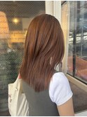 ブリーチなし!オレンジブラウン◎