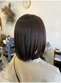 大人可愛い大人美人くすみカラーアッシュグレーベージュ