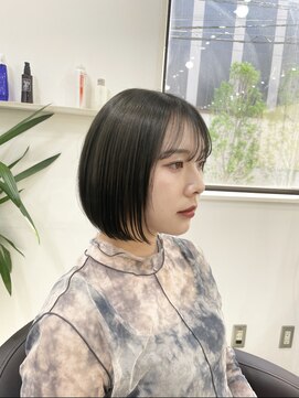 アイズ 横浜(IS) 横浜/切りっぱなしボブ/mikiya指名/オリーブ