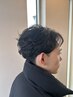メンズカット＋パーマ＋スタイリング剤付き＋シェービング