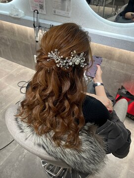 クラン 北新地店(Clan) ハーフアップ／北新地ヘアセット