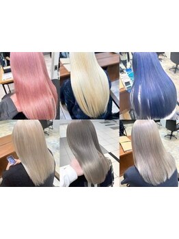 《ダブルカラー》計算されたカラーでハイトーンならではの色落ちも楽しめる♪[熊谷駅/ブリーチ]