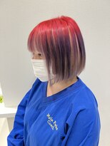 アヴァンス イオンモール和歌山店(AVANCE)&nbsp;アンブレラカラー×レッド×ラベンダーカラー【田中桃鈴】