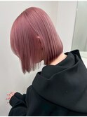 13337艶髪ホワイトピンクラベンダーミルクティーピンク韓国ボブ