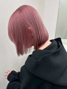 ベレーザ 渋谷(BELEZA) 13337艶髪ホワイトピンクラベンダーミルクティーピンク韓国ボブ