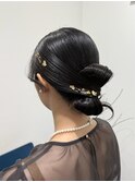 【arte HAIR】タイトアレンジ/参列アレンジ/金箔