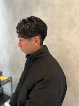 メンズサロン ルーブ 新潟(メンズサロンLOOB) ニュアンスパーマ毛流れセンターパートウルフシャドウパーマ