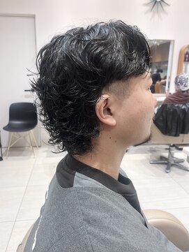 ピークアブー アヴェダ ギンザシックス(PEEK-A-BOO AVEDA GINZASIX) マレットヘア　メンズ　癖毛　癖毛風パーマ　ウルフカット