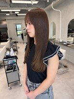 レウーナ 塚口(Reuna)&nbsp;ハッシュカット/顔周りレイヤー/艶髪ロング/デザインカラーe