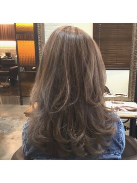 ヘアーブレイス(hair brace) 【hair brace】外国人風ハイライト×セピアグレージュ