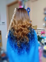 クレイジービッチ(CLAY G BITCH)&nbsp;仙台エクステ ヘソ下ストレート 原色 派手髪 オリジナルエクステ