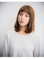 ヘアーアンドファッションシオミエイチ (hair＆fashion shiomi H) 　　【shiomi H】ショートバングストレートlob