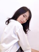 モリオ フロム ロンドン 鶴瀬店 【morio鶴瀬】黒髪セミロングこなれカール