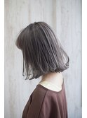 “外国人風ハイライトミルクティー Aラインボブ“