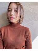 《好感度間違いなし》前髪なし大人可愛いストレートボブ【新宿】