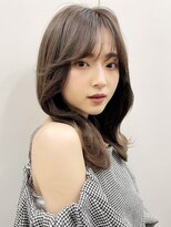 フォンズ(FONS)&nbsp;愛されくびれミディ＊韓国顔まわりカット&ラベンダーベージュ